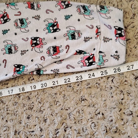 Jaclyn Intimates Women's Holiday Pajama Joggers Bulldogs & Candy Canes - Picture 9 of 9